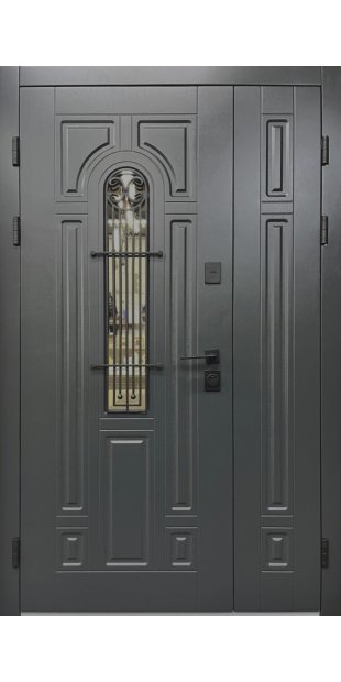 Двойная дверь входная в дом Элегант термо Лучия ArWood RAL 7016 dveri-vhidni-elegant-termo-luchiya-arwood-ral-7016_2395