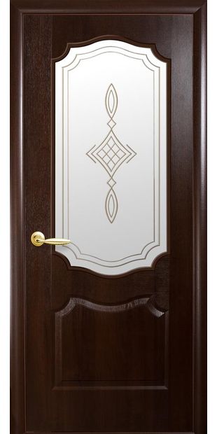 Межкомнатные двери Вензель со стеклом сатин и рисунком dvernoe-polotno-pvh-deluxe-venzel-so-steklom-satin-i-risunkom-r1