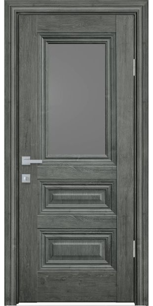 Межкомнатные двери Камилла со стеклом графит kamilla-7