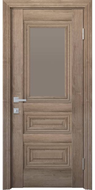 Межкомнатные двери Камилла со стеклом бронза kamilla-9