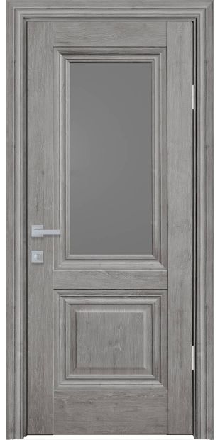 Межкомнатные двери Канна со стеклом графит kanna-8