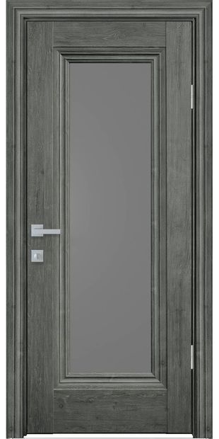 Межкомнатные двери Милла со стеклом графит mylla-7