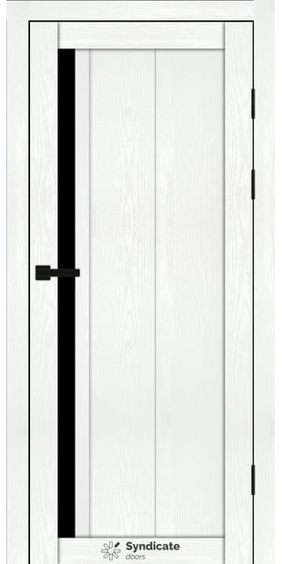 Міжкімнатні двері SD-124 sd-124-bila-struktura-chorne