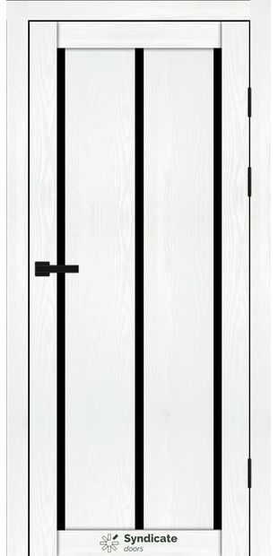 Міжкімнатні двері SD-128 sd-128-bila-struktura-chorne