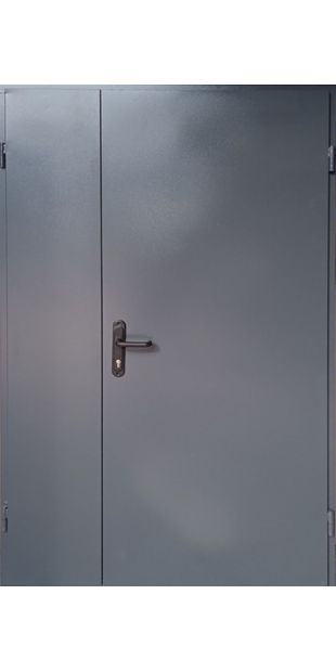 Двойная дверь входная Техническая 1200 мм 2 листа метала  RAL7024-1 tehnicna-2-lista-metalu-ral7024-1