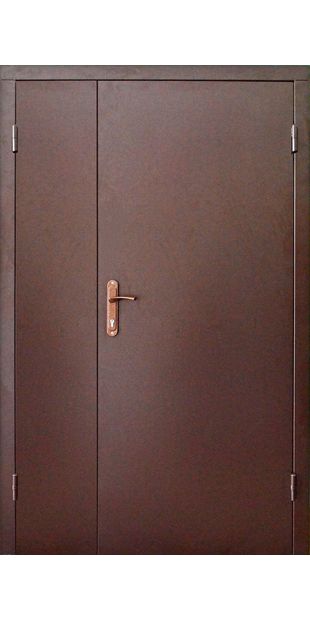 Входная дверь Техническая 1200 мм 2 листа метала RAL8017-1 tehnicna-2-lista-metalu-ral8017-1