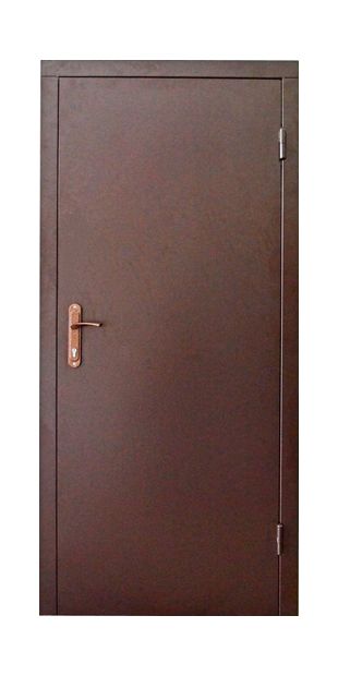 Входная дверь техническая 2 листа металла RAL8017-2 tehnicna-2-lista-metalu-ral8017-2
