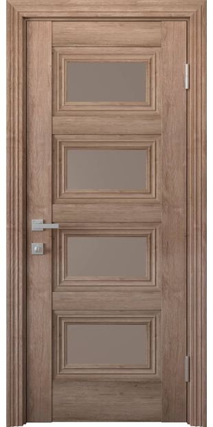 Межкомнатные двери Тесса со стеклом бронза tessa-9