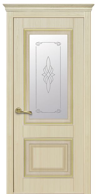 Межкомнатные двери Вилла Премиум со стеклом сатин и рисунком villa-premium-1