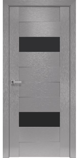 Межкомнатные двери Женева с черным стеклом zheneva-7