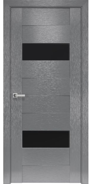 Межкомнатные двери Женева с черным стеклом zheneva-9