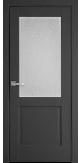 Межкомнатные двери Эпика со стеклом сатин и рисунком Р2 jepyka-2