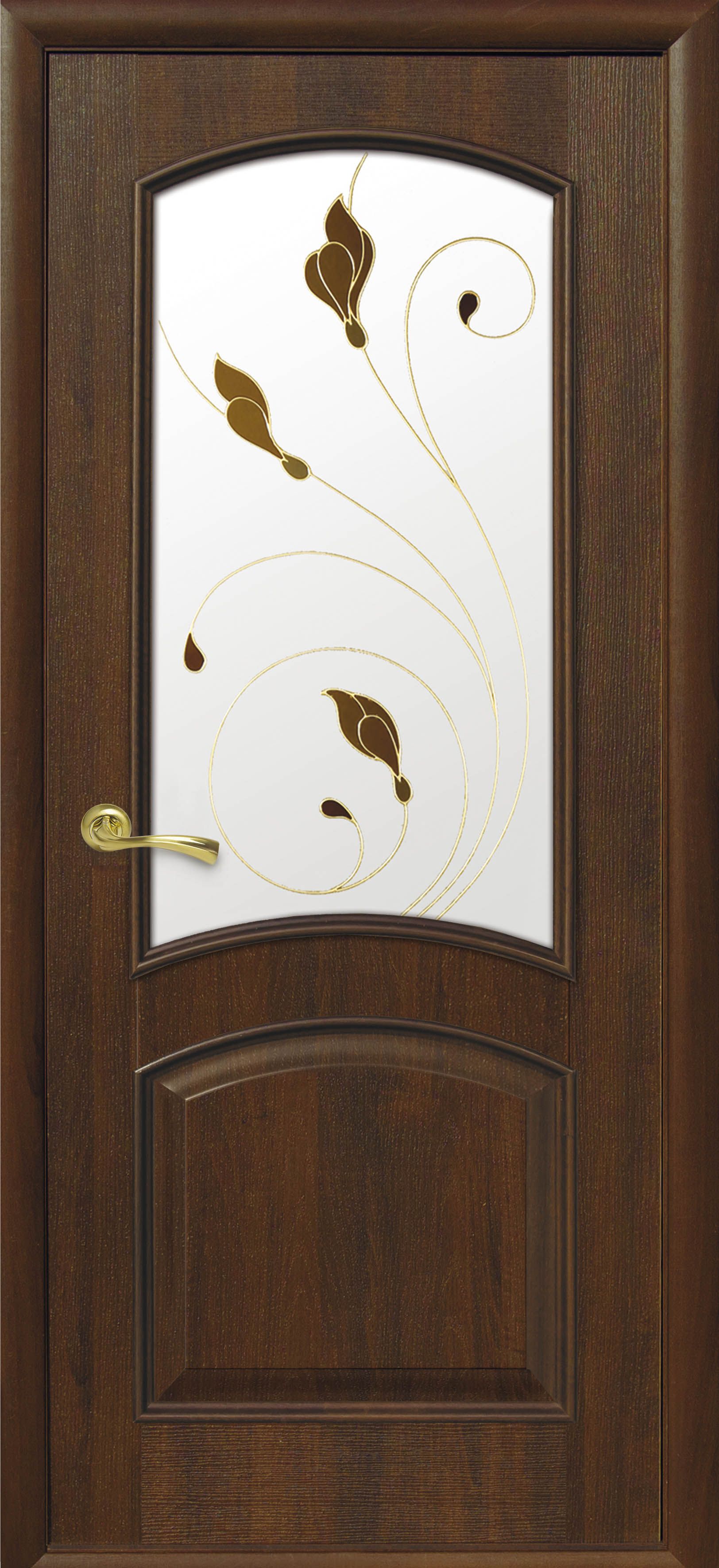 Межкомнатные двери Антре со стеклом сатин и рисунком Р1