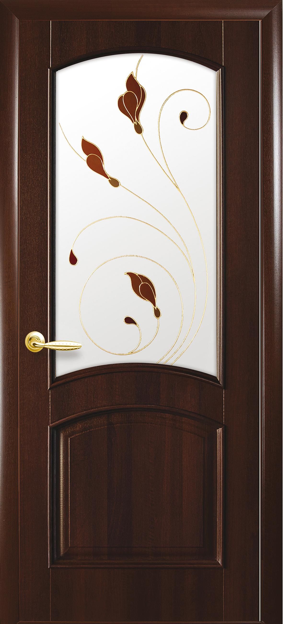 Межкомнатные двери Антре со стеклом сатин и рисунком Р1