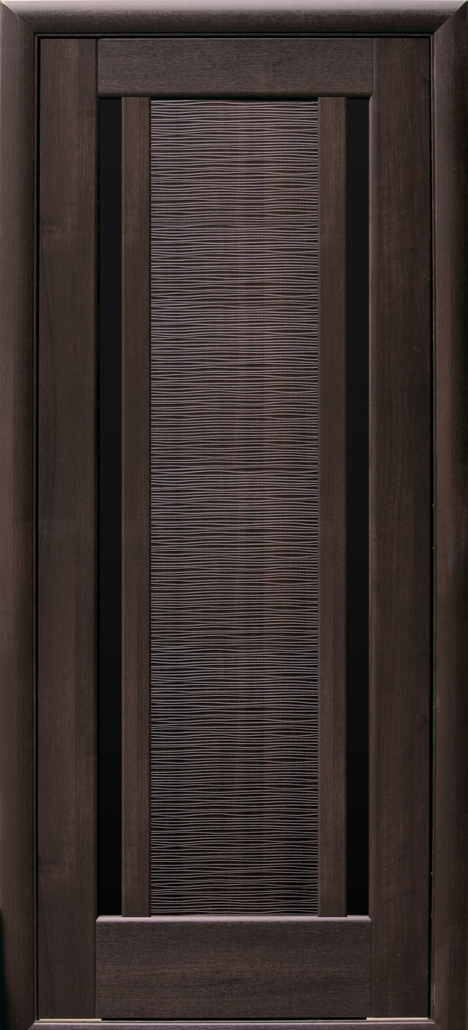 Межкомнатные двери Луиза с черным стеклом