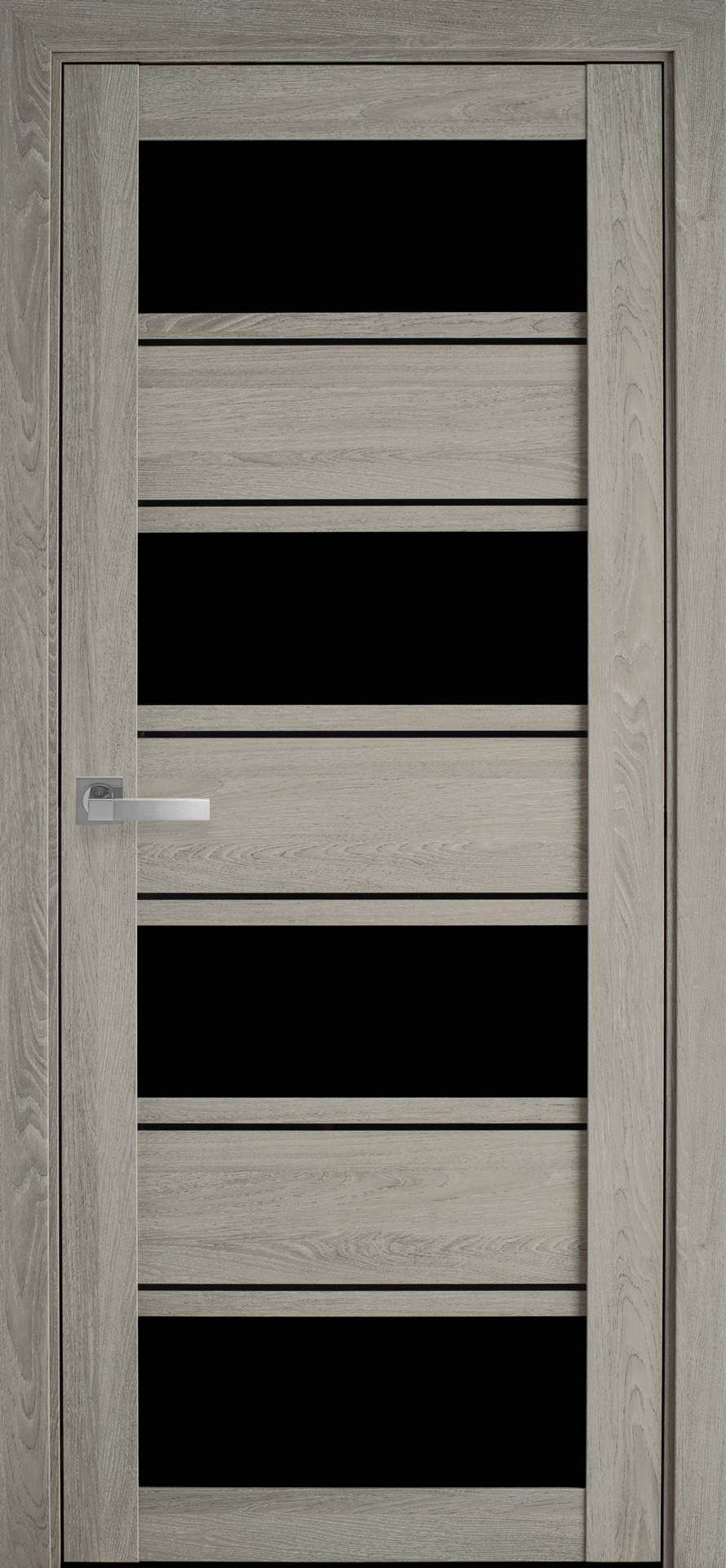 Межкомнатные двери Элиза с черным стеклом