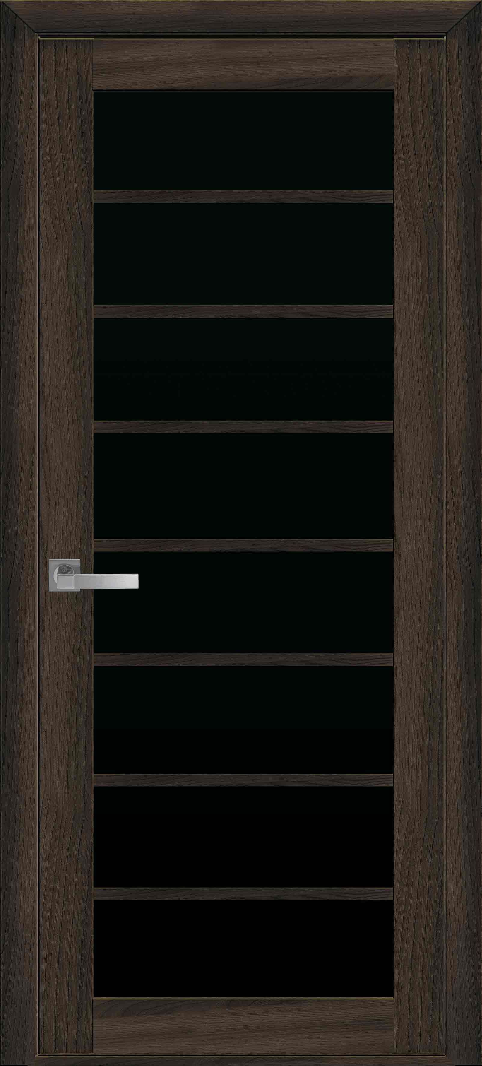 Межкомнатные двери Виола с черным стеклом