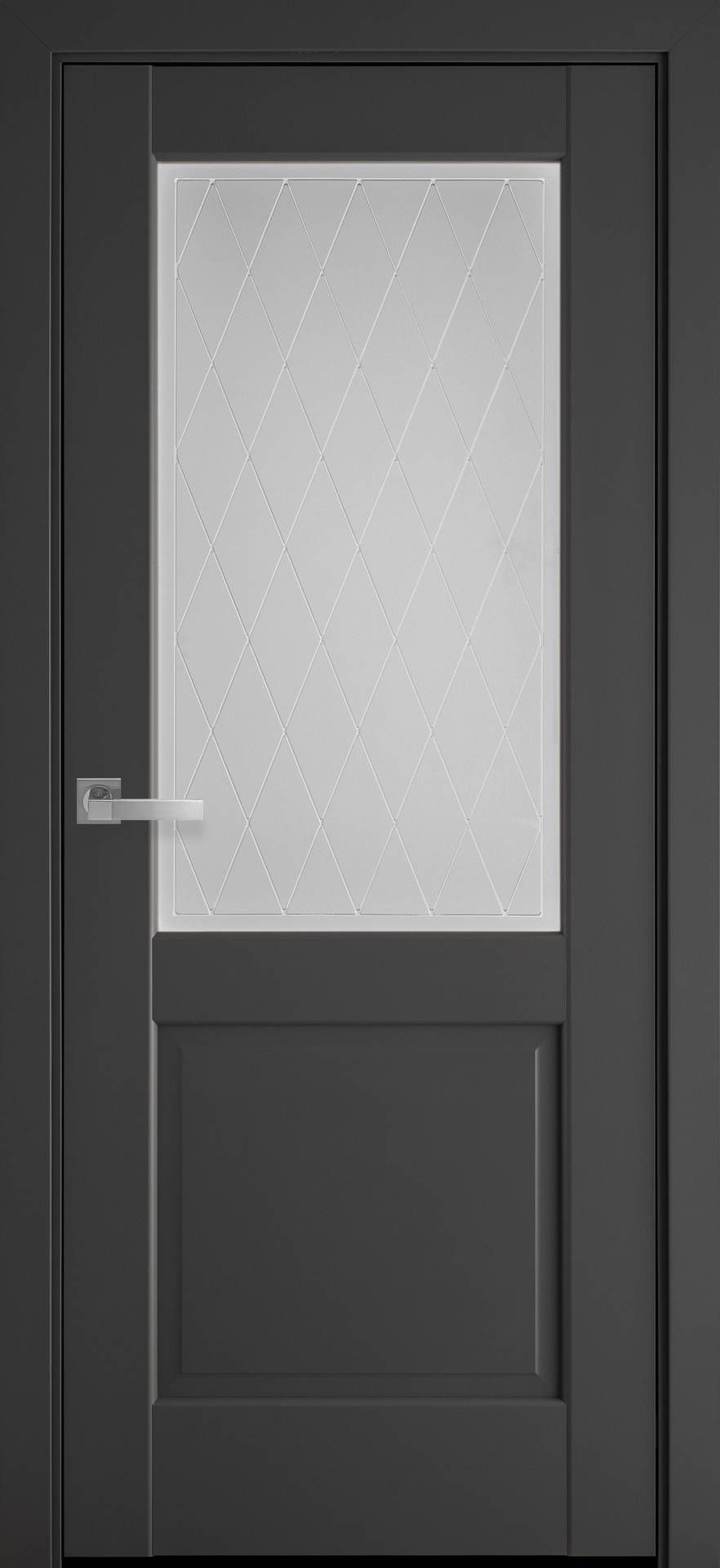 Межкомнатные двери Эпика со стеклом сатин и рисунком Р2