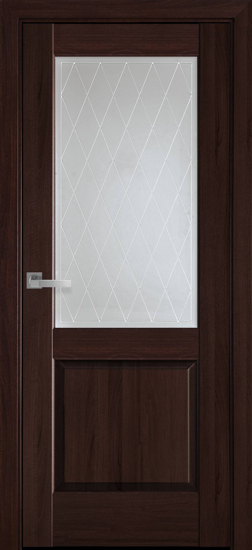 Межкомнатные двери Эпика со стеклом сатин и рисунком Р2