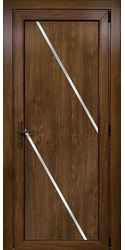 Двери межкомнатные пластиковые 11 Good Door, PVC Горіх
