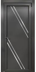 Двери межкомнатные пластиковые 12 Good Door, PVC Антрацит
