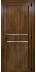 Двери межкомнатные пластиковые 17 Good Door, PVC Горіх