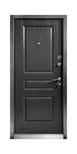 Вхідні двері ПУ-3К-198 Класика Сіра текстура