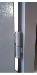 Двойная дверь входная Техническая 1200 мм 2 листа метала  RAL7024-1
