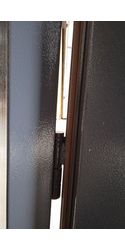 Двойная дверь входная Техническая 1200 мм 2 листа метала  RAL7024-1