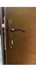 Двойная дверь входная Техническая 1200 мм 2 листа метала RAL8017-1