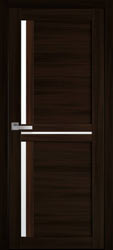 Межкомнатные двери Тринити со стеклом сатин, Экошпон  Венге Brown