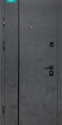 Входная дверь П-3К-503 Бетон антрацит/снежный 960 правый
