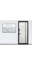 Входная дверь П-3К-503 Бетон антрацит/снежный 960 правый