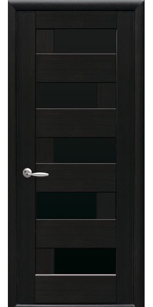 Межкомнатные двери Пиана с черным стеклом piana-6