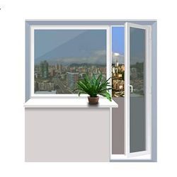 Балконний блок Rehau 2040x2160 мм,  