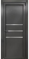 Двери межкомнатные пластиковые 01 Good Door, PVC Антрацит