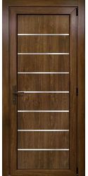 Двери межкомнатные пластиковые 02 Good Door, PVC Горіх