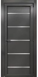 Двери межкомнатные пластиковые 04 Good Door, PVC Антрацит