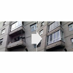 Французкий балкон Рехау 3200х2500х850 мм