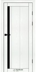 Межкомнатные двери SD-124, PVC Біла структура