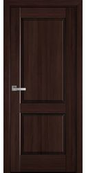 Межкомнатные двери Эпика глухое, ПВХ DeLuxe Каштан