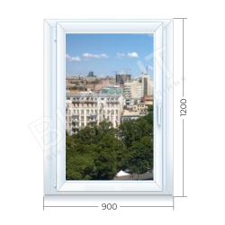 Металлопластиковое окно Vikra в малосемейку vikra-7