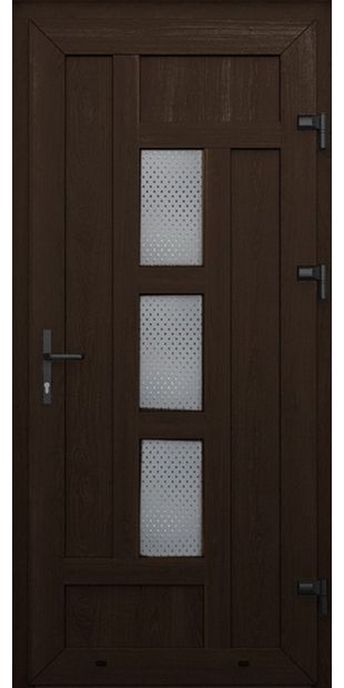 Металлопластиковые двери одинарные венге № 44 plastikovie_dveri44
